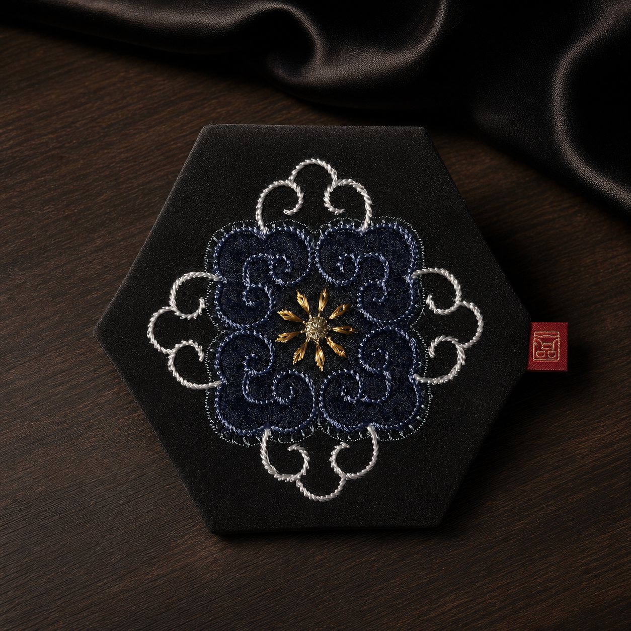 一品·刺绣杯垫 YPBD-002｜产品图片简介与小额批发参考