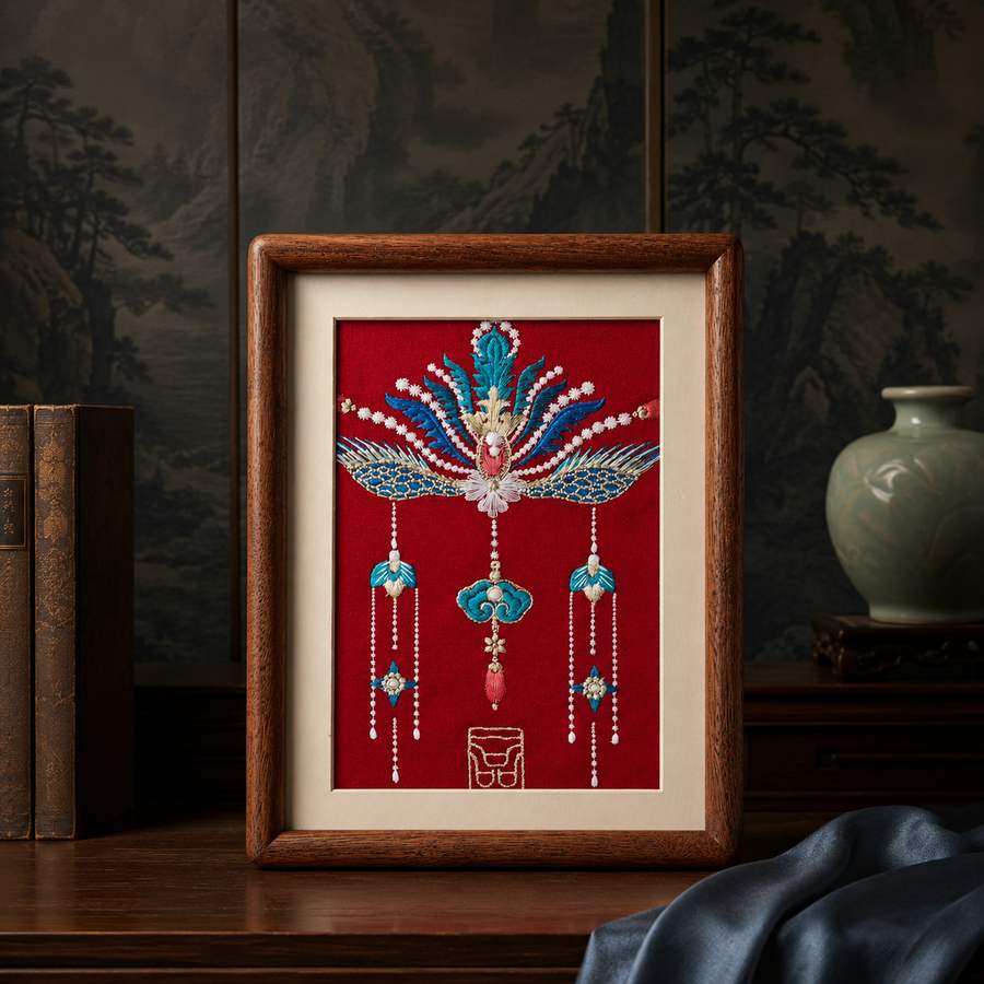 Heritage Embroidered Ornament #ypzx-001-8 detail 6