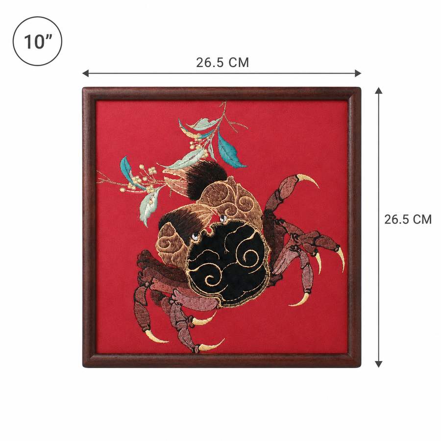 Heritage Embroidered Ornament #ypzx-003-10 detail 2
