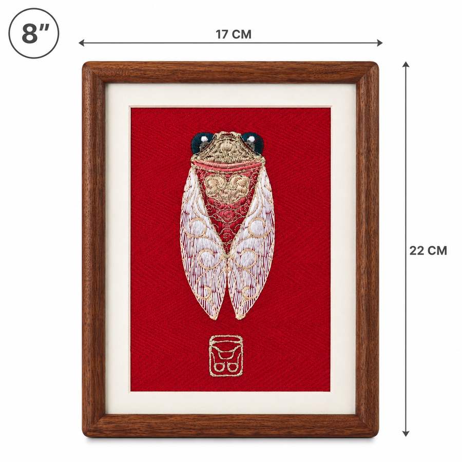 Heritage Embroidered Ornament #ypzx-003-8 detail 2