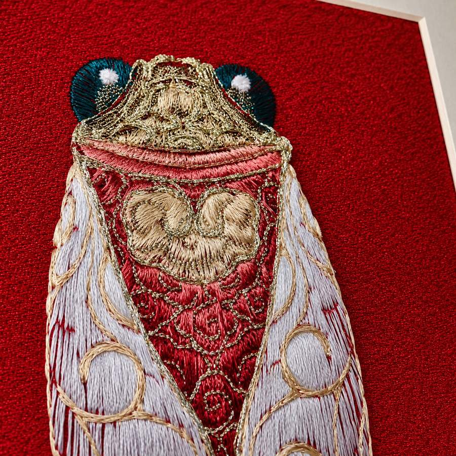 Heritage Embroidered Ornament #ypzx-003-8 detail 4