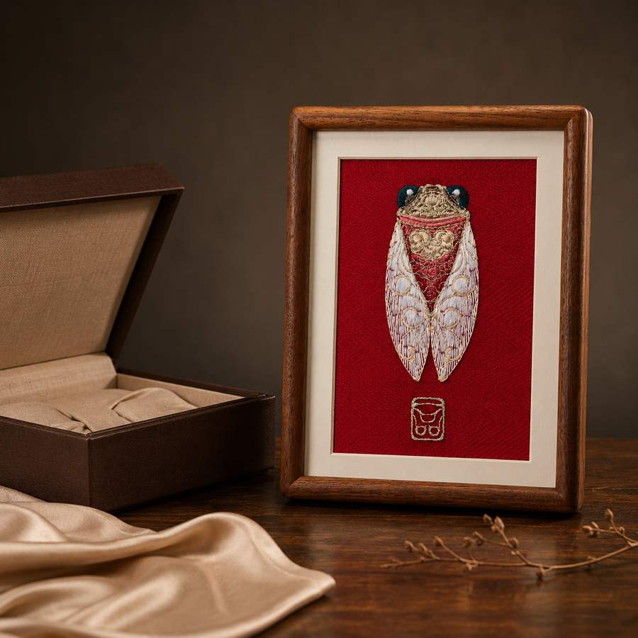 Heritage Embroidered Ornament #ypzx-003-8 detail 5