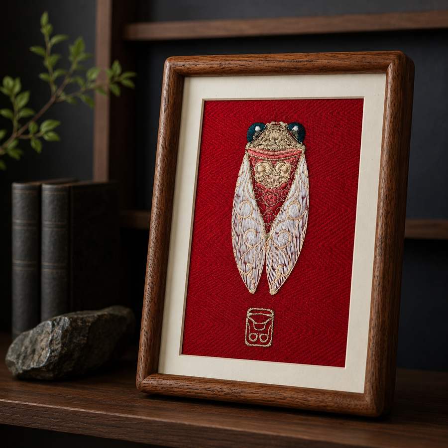 Heritage Embroidered Ornament #ypzx-003-8 detail 6