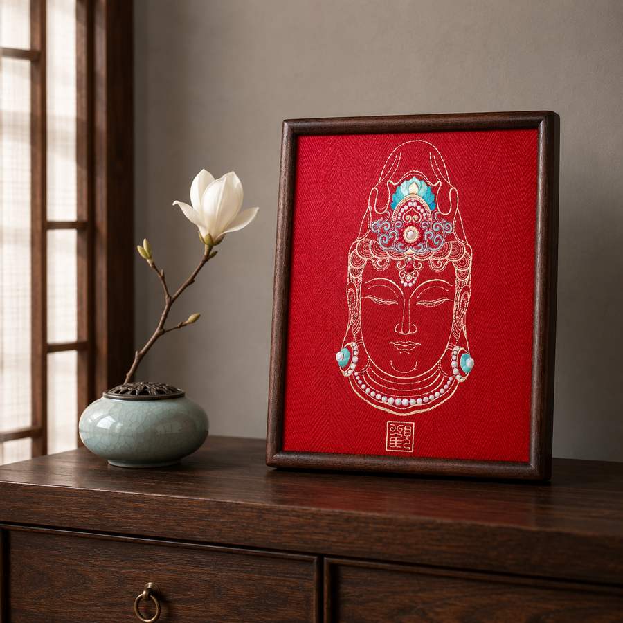 Heritage Embroidered Ornament #ypzx-004-10 detail 3