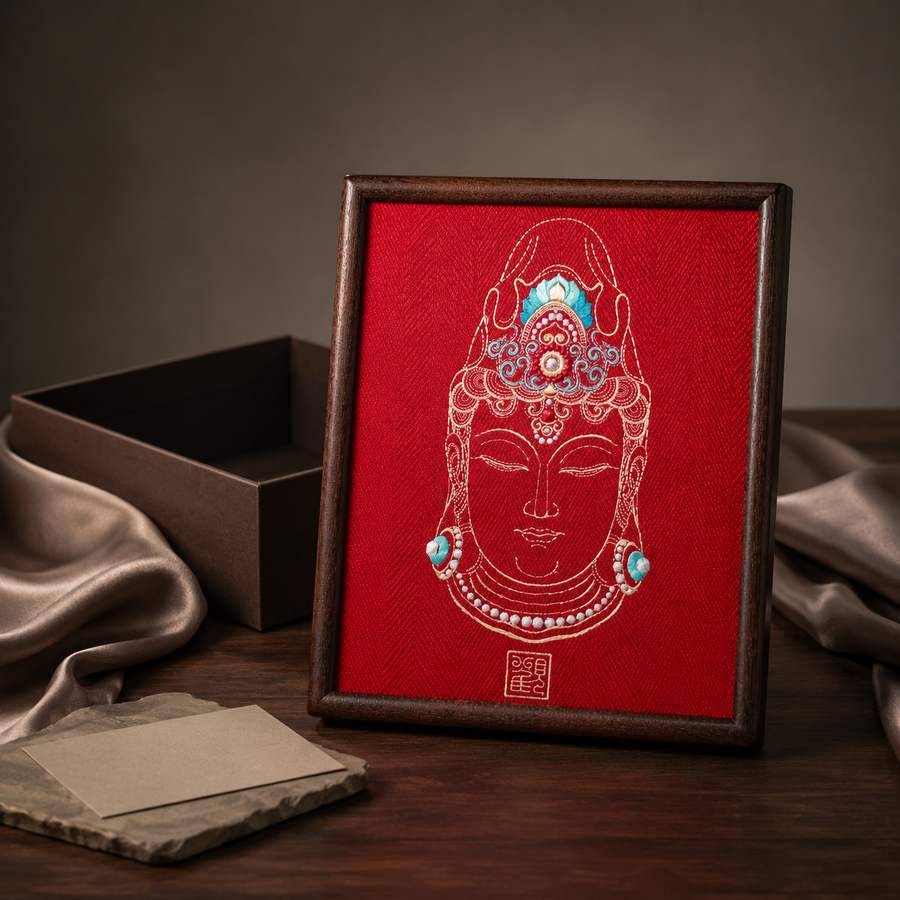 Heritage Embroidered Ornament #ypzx-004-10 detail 5