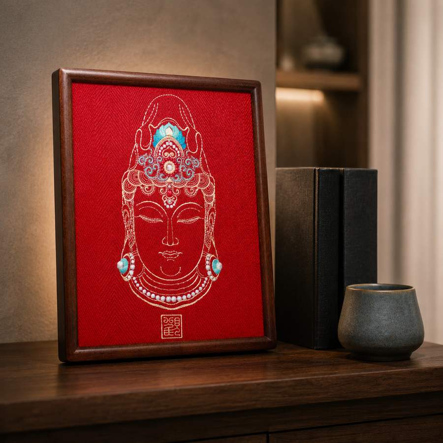 Heritage Embroidered Ornament #ypzx-004-10 detail 6