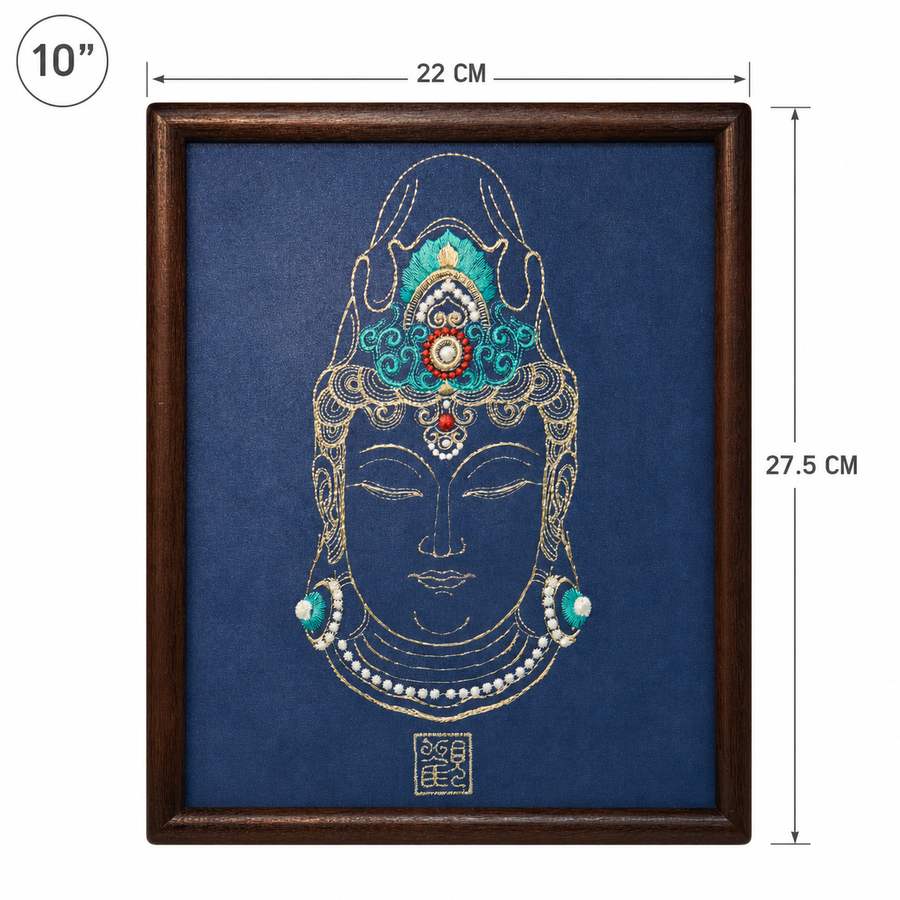 Heritage Embroidered Ornament #ypzx-005-10 detail 2