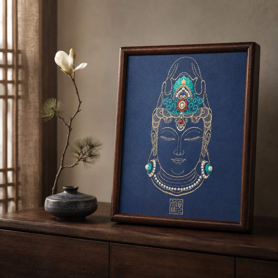 Heritage Embroidered Ornament #ypzx-005-10 detail 3