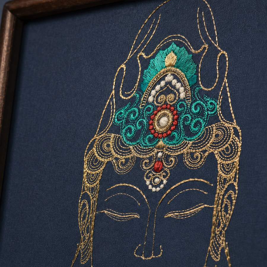 Heritage Embroidered Ornament #ypzx-005-10 detail 4