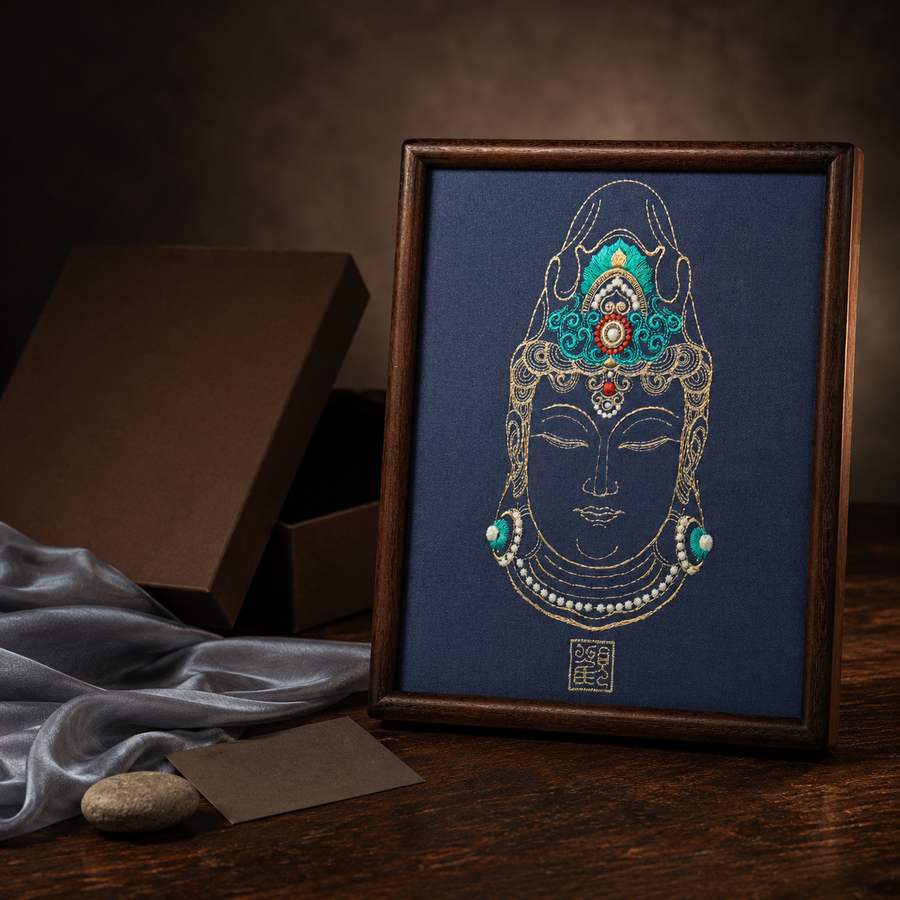 Heritage Embroidered Ornament #ypzx-005-10 detail 5