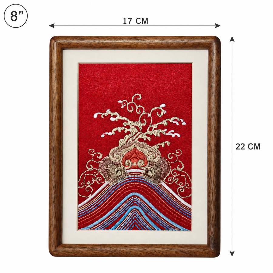 Heritage Embroidered Ornament #ypzx-006-8 detail 2