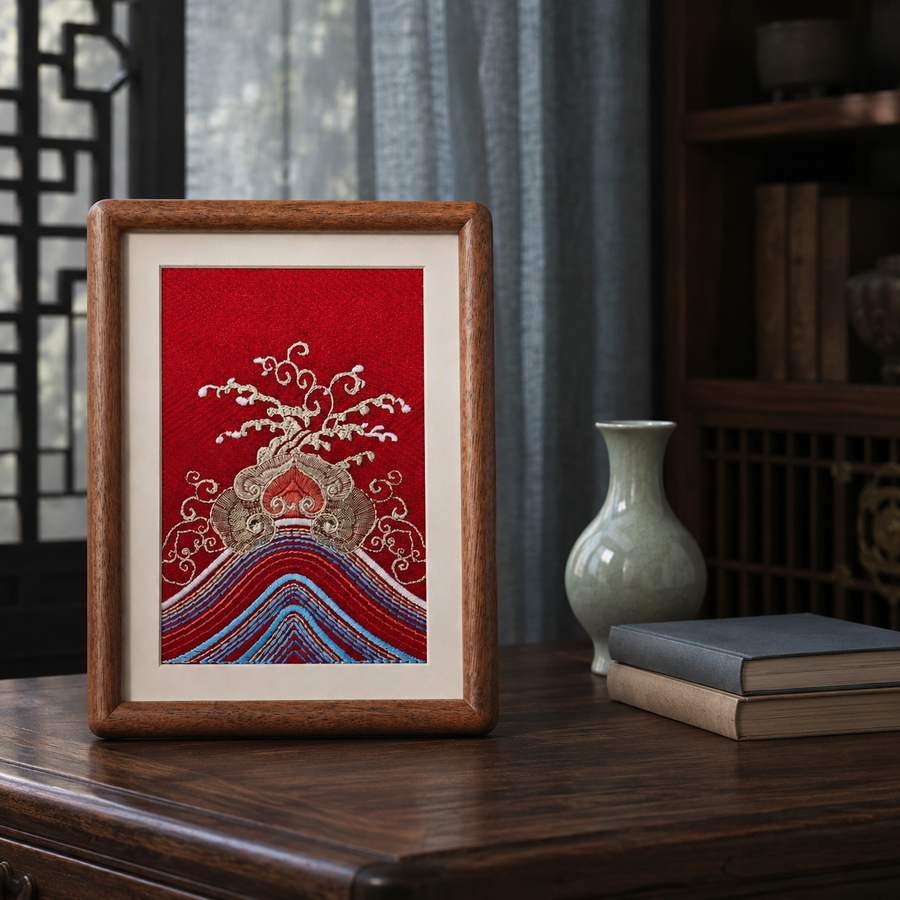 Heritage Embroidered Ornament #ypzx-006-8 detail 3