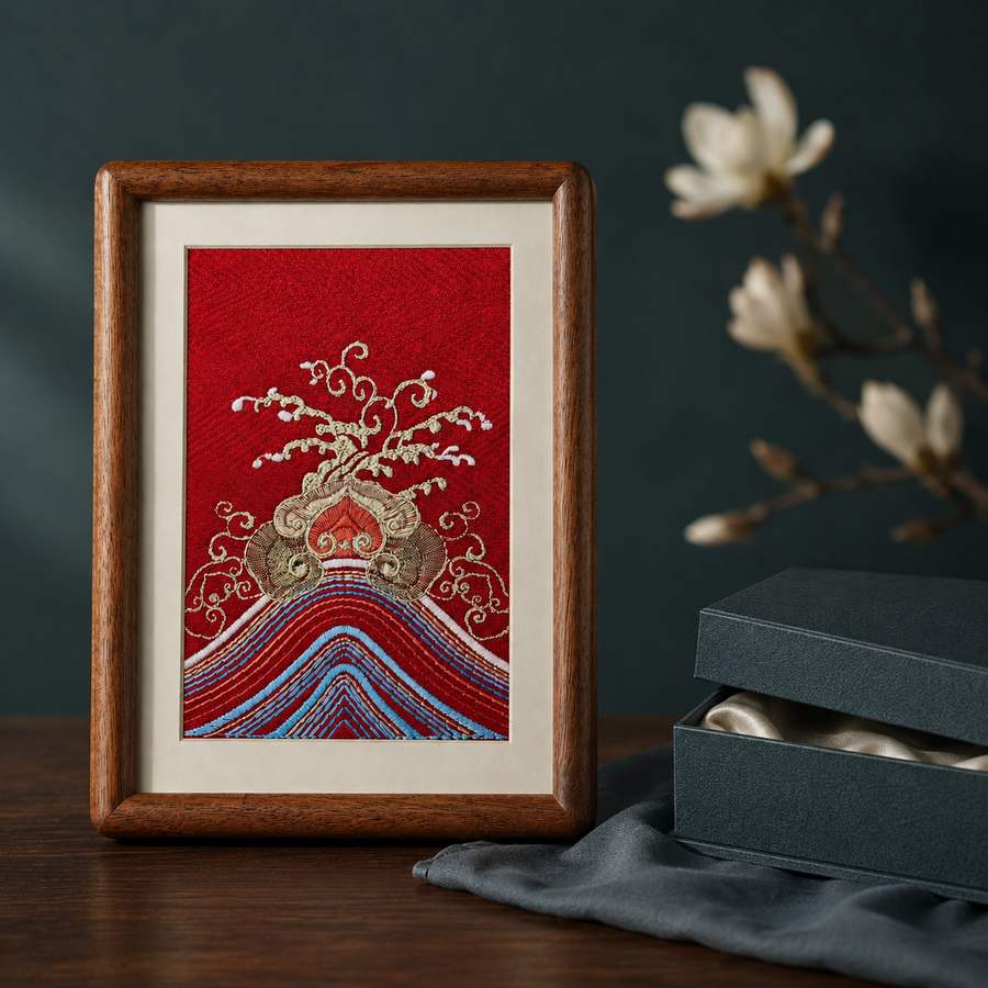Heritage Embroidered Ornament #ypzx-006-8 detail 5
