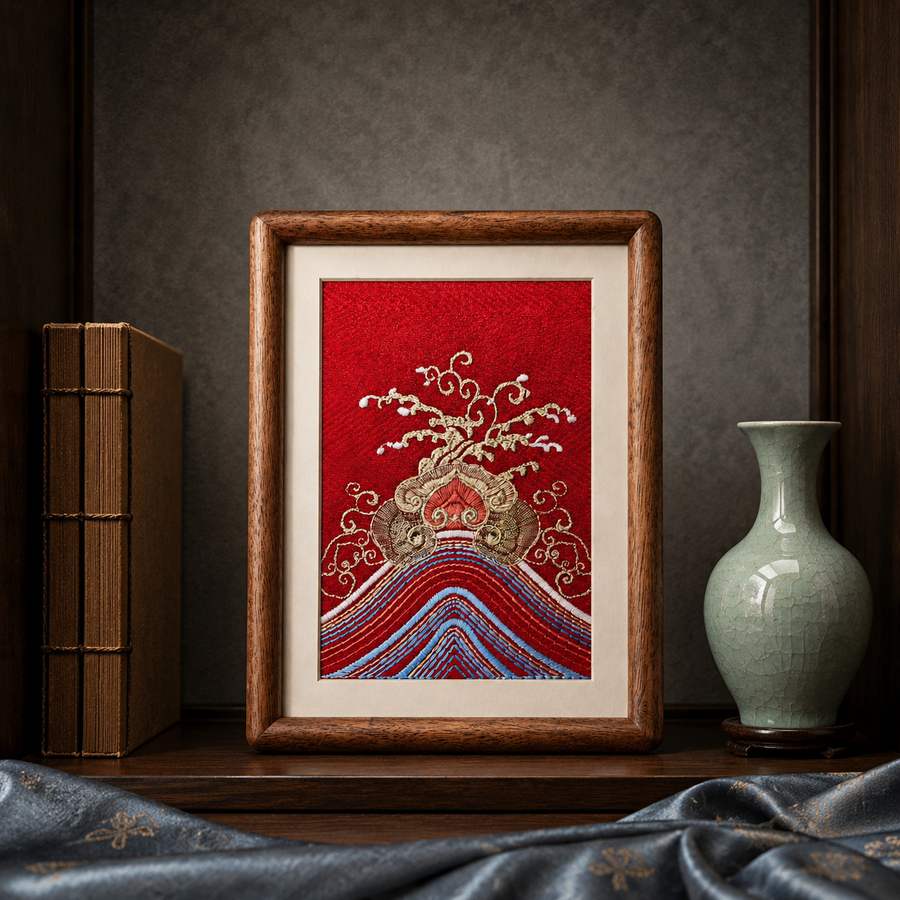 Heritage Embroidered Ornament #ypzx-006-8 detail 6