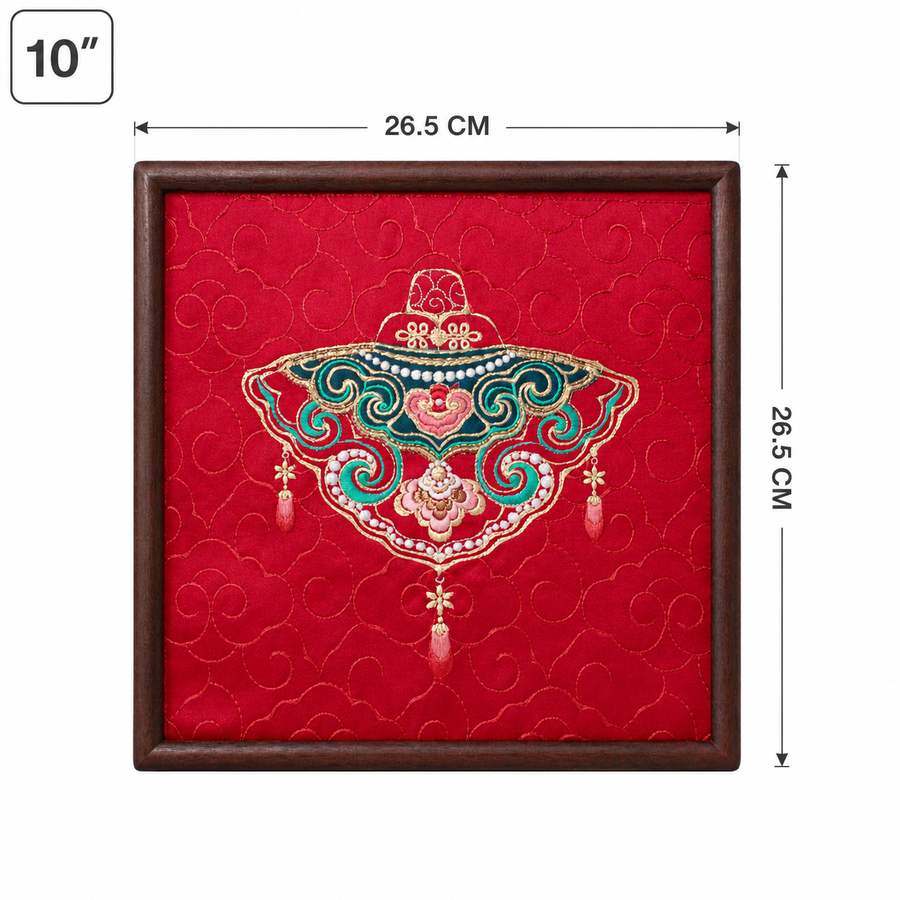 Heritage Embroidered Ornament #ypzx-007-10 detail 2