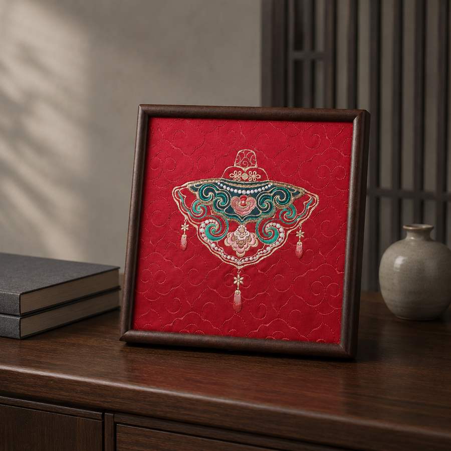 Heritage Embroidered Ornament #ypzx-007-10 detail 3