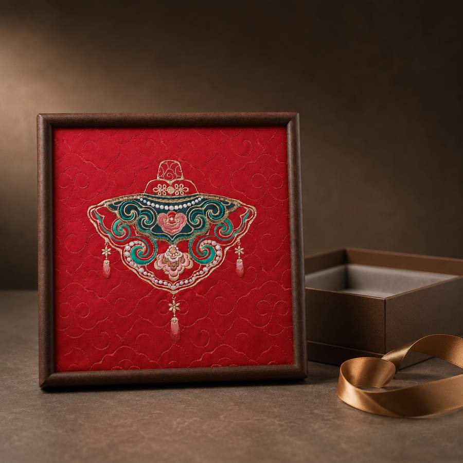 Heritage Embroidered Ornament #ypzx-007-10 detail 5