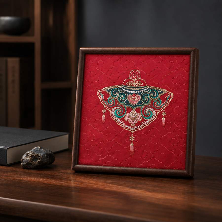 Heritage Embroidered Ornament #ypzx-007-10 detail 6