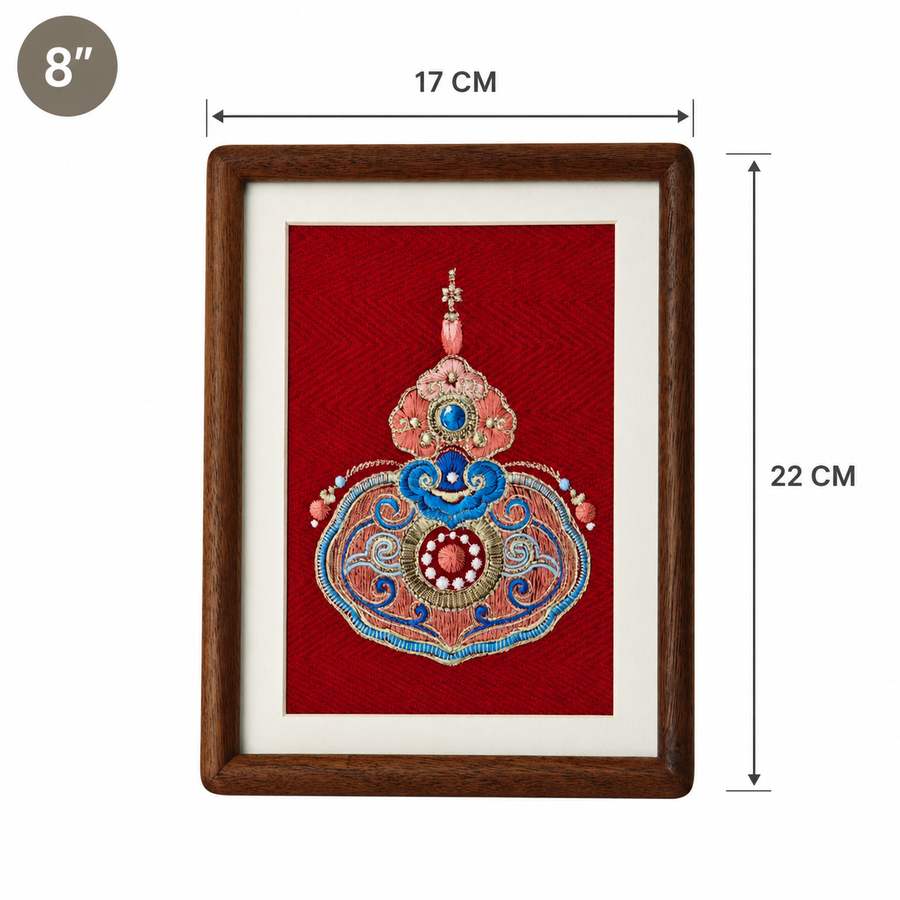 Heritage Embroidered Ornament #ypzx-007-8-1 detail 2