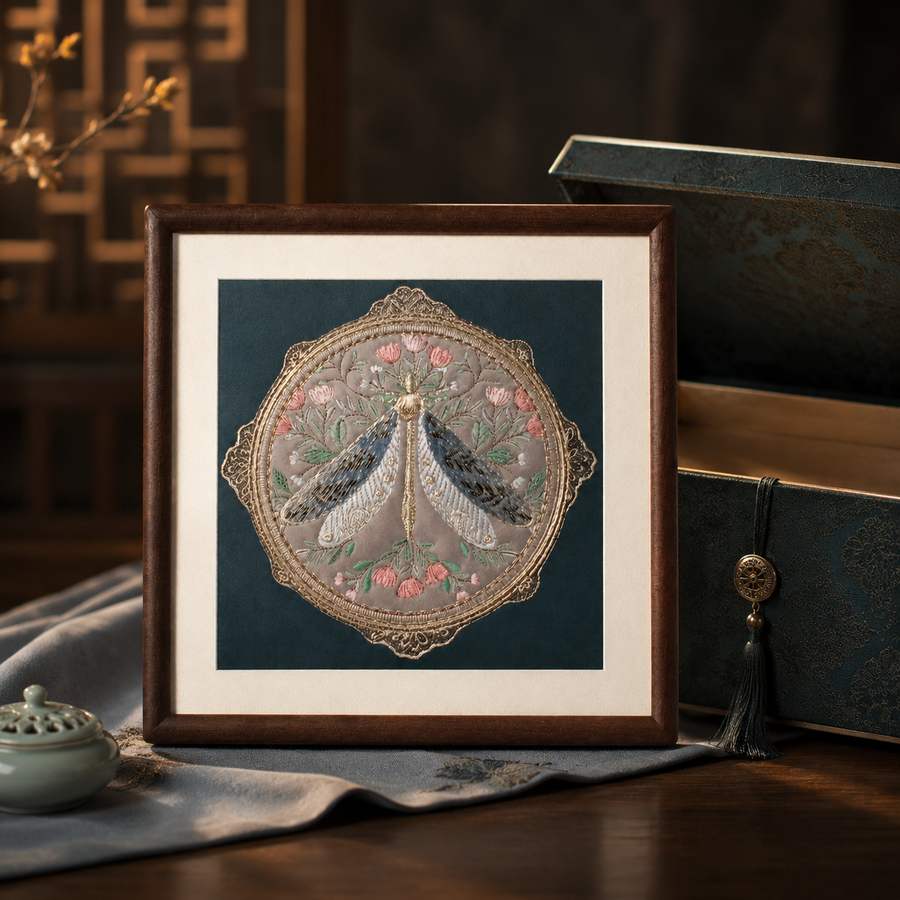Heritage Embroidered Ornament #ypzx-008-10 detail 5