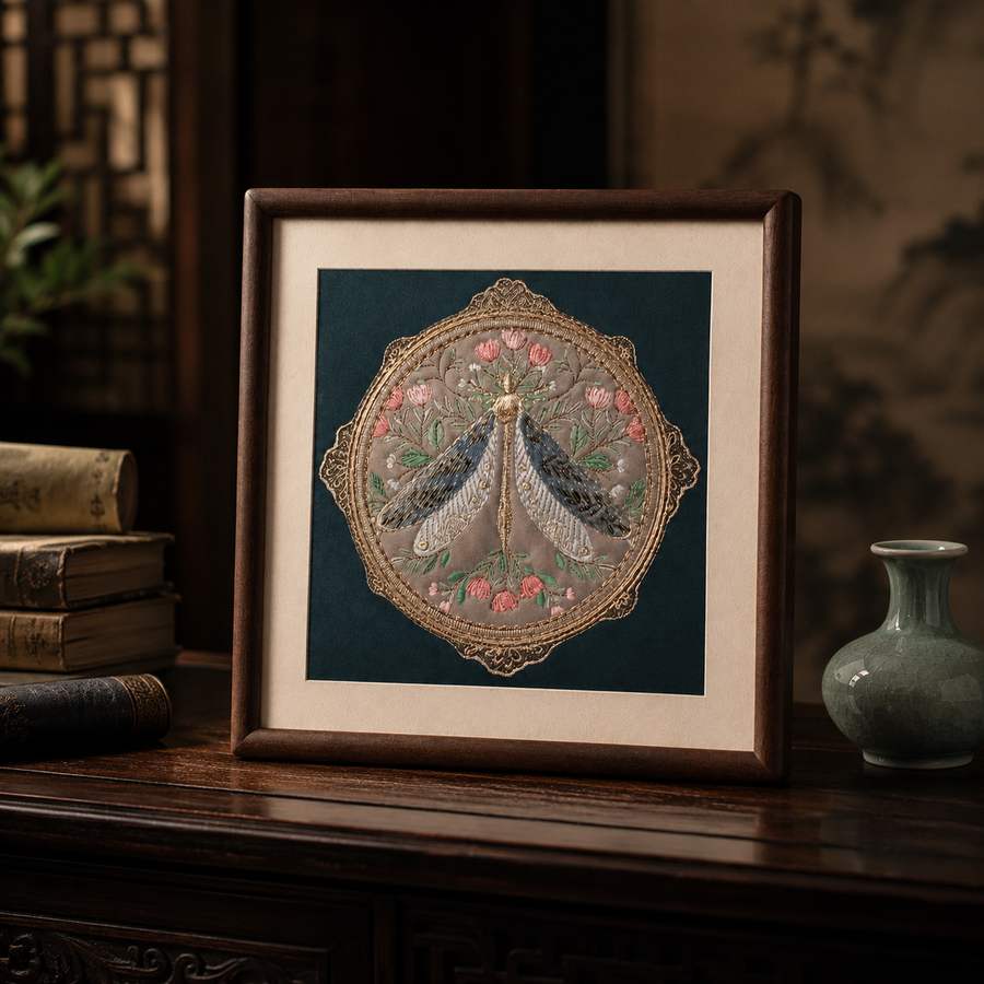 Heritage Embroidered Ornament #ypzx-008-10 detail 6