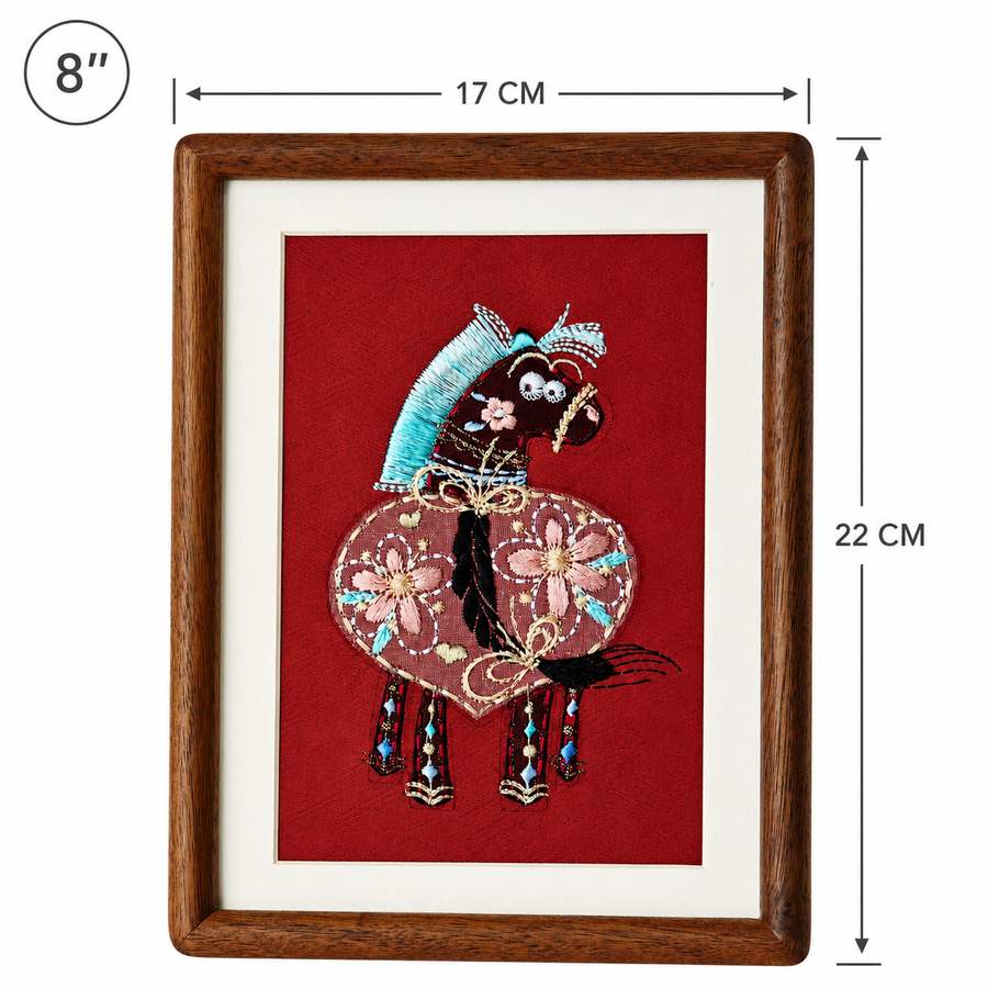 Heritage Embroidered Ornament #ypzx-008-8 detail 2