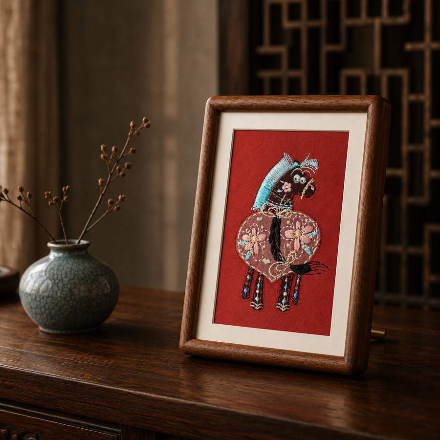 Heritage Embroidered Ornament #ypzx-008-8 detail 3