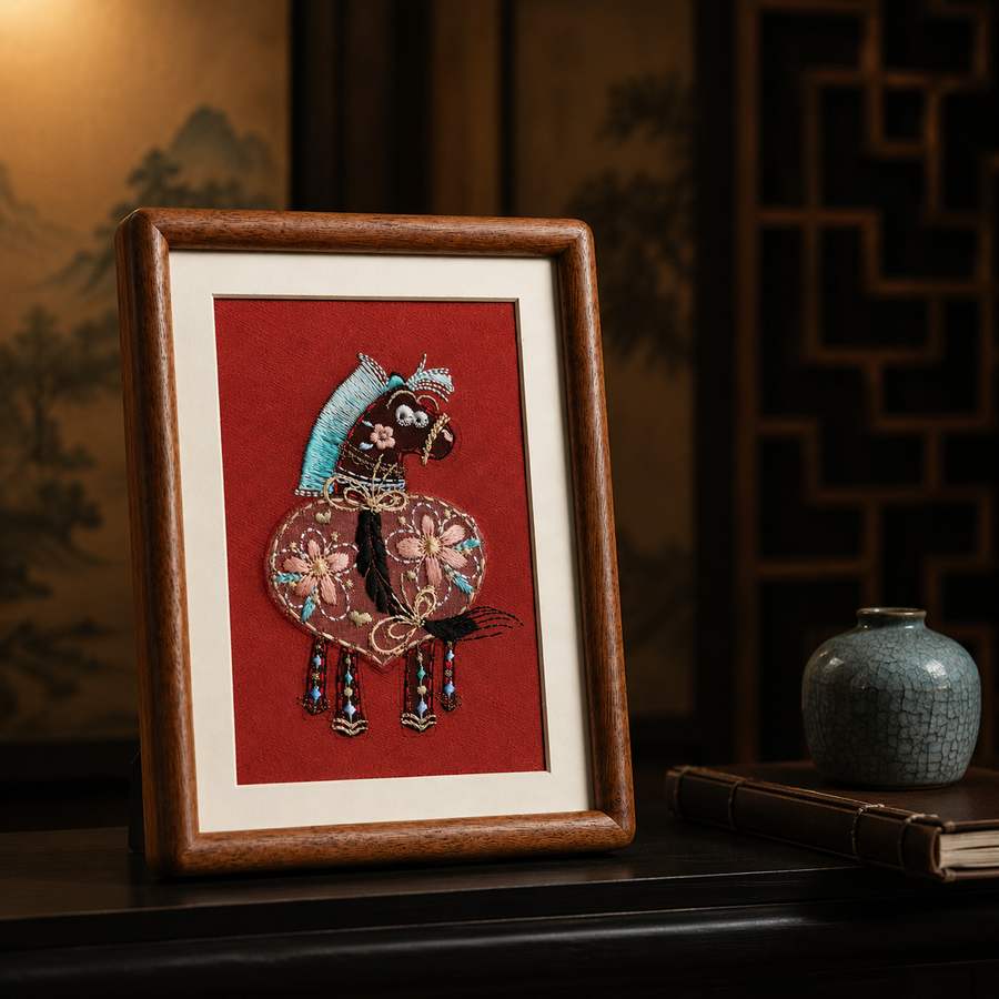 Heritage Embroidered Ornament #ypzx-008-8 detail 6