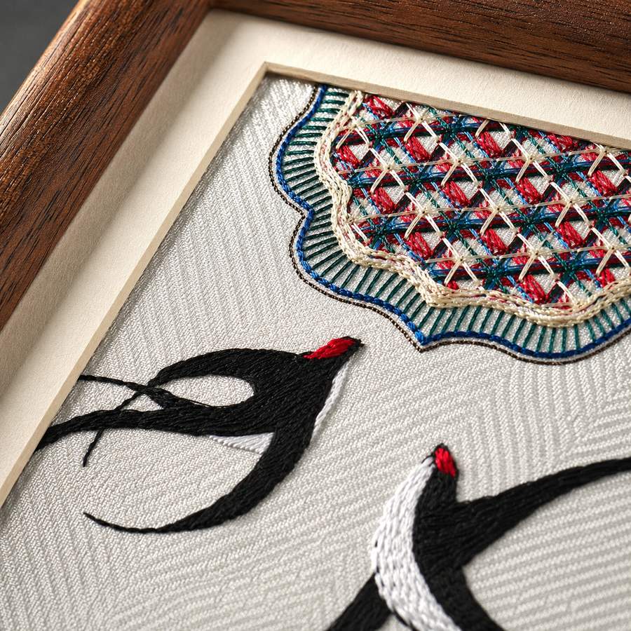 Heritage Embroidered Ornament #ypzx-010-8 detail 4