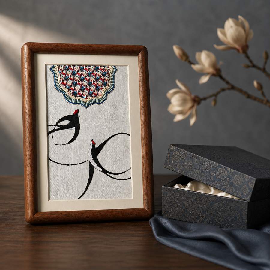 Heritage Embroidered Ornament #ypzx-010-8 detail 5