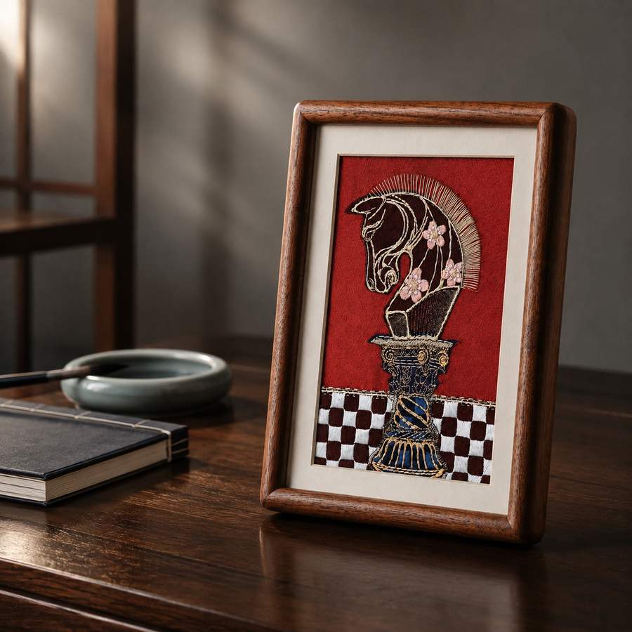 Heritage Embroidered Ornament #ypzx-011-8 detail 3