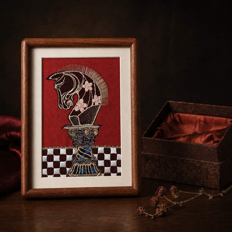 Heritage Embroidered Ornament #ypzx-011-8 detail 5