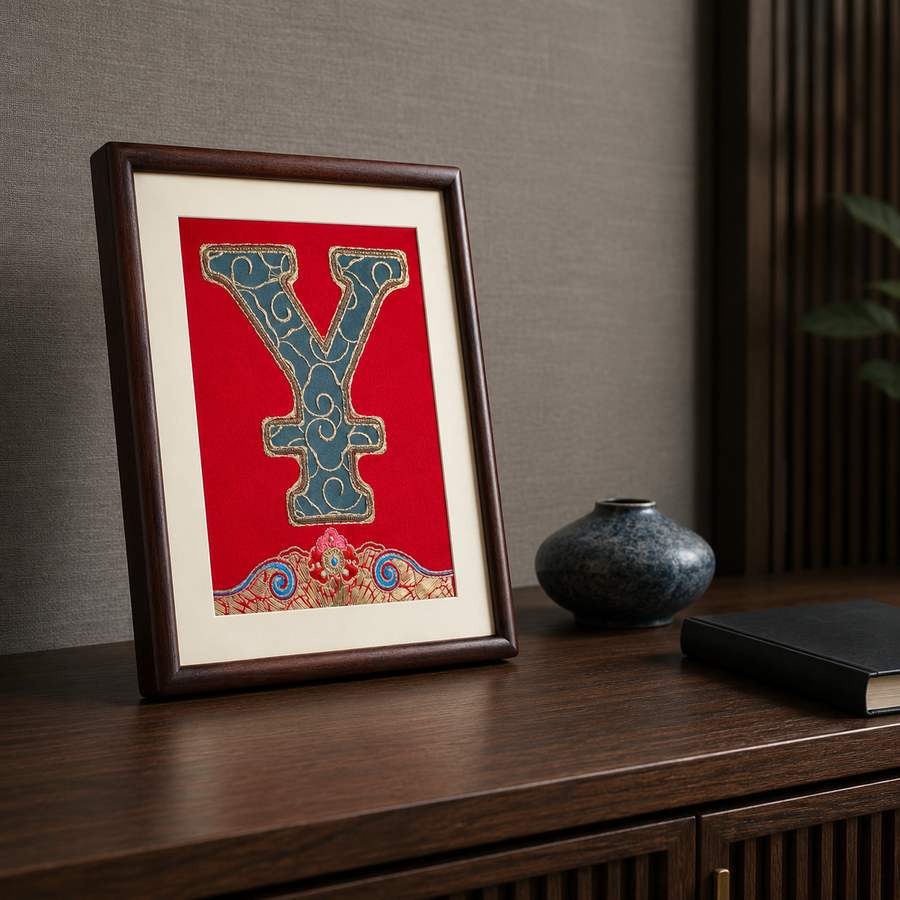 Heritage Embroidered Ornament #ypzx-013-10 detail 3