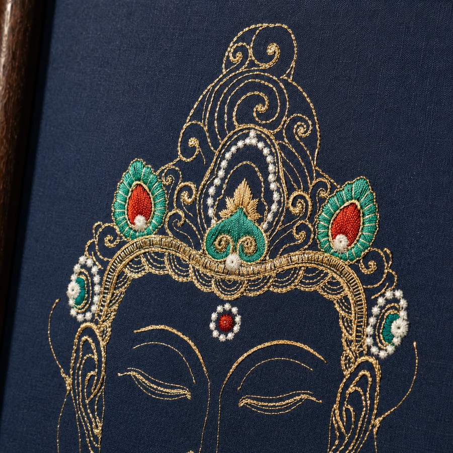 Heritage Embroidered Ornament #ypzx-014-10 detail 4