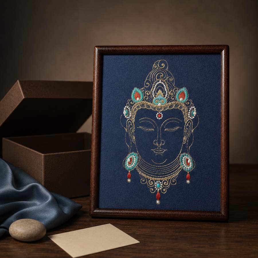 Heritage Embroidered Ornament #ypzx-014-10 detail 5