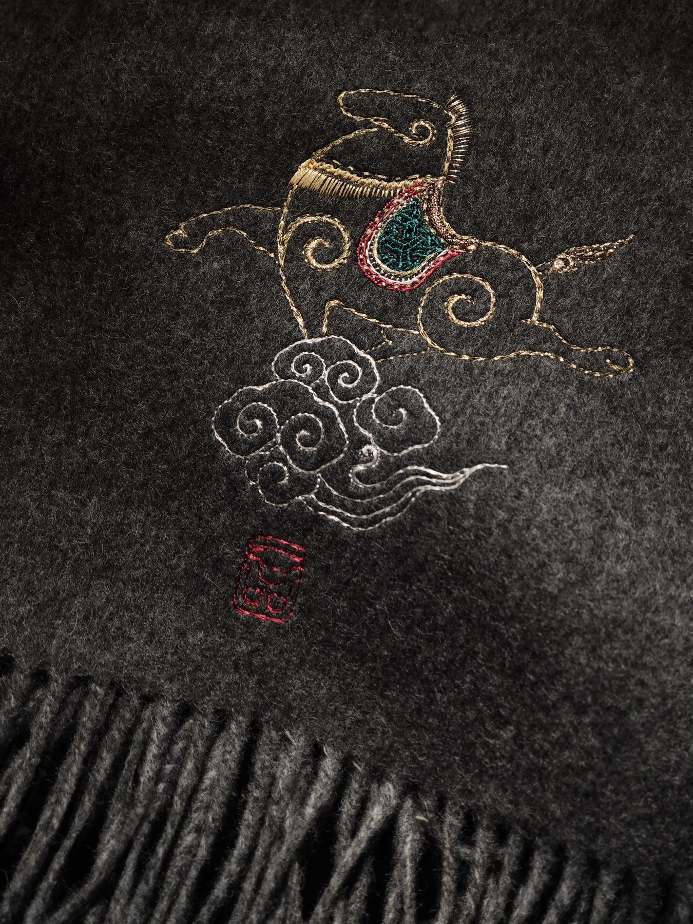 Chinese Embroidered Scarves & Shawls