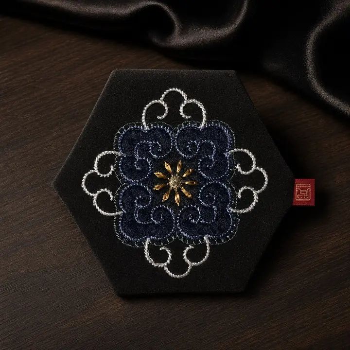 YIPIN Embroidered Tea Textile YPBD-002