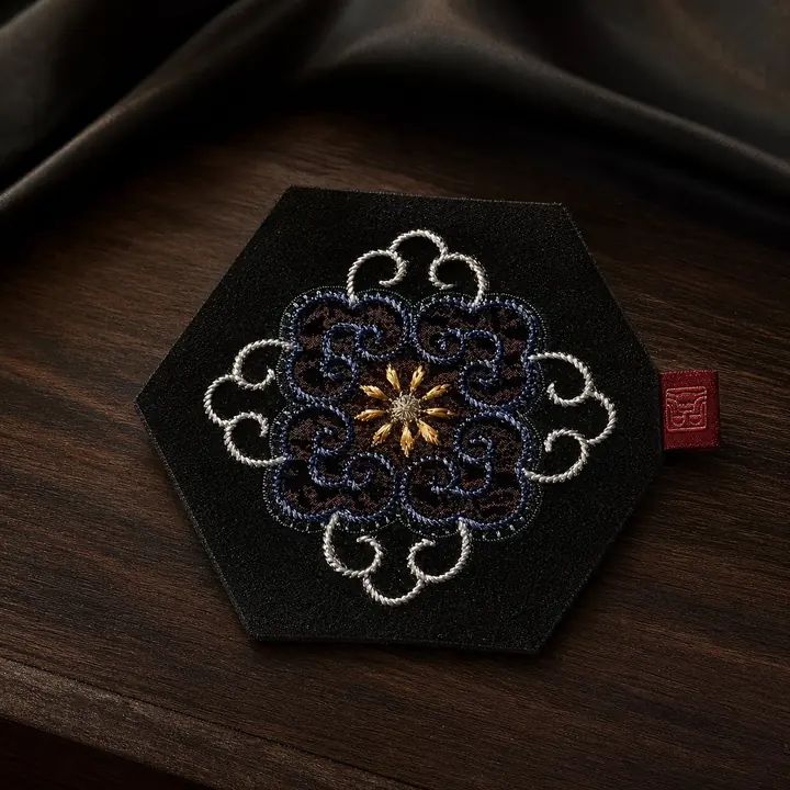 YIPIN Embroidered Tea Textile YPBD-010