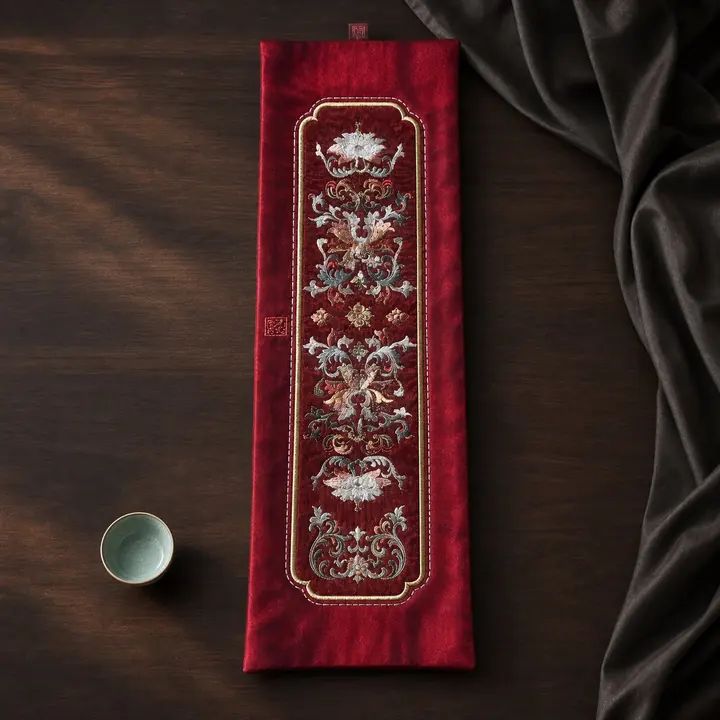 YIPIN Embroidered Tea Textile YPCX-001