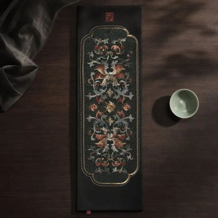 YIPIN Embroidered Tea Textile YPCX-004
