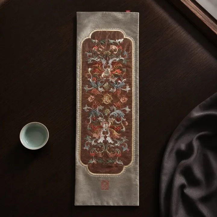 YIPIN Embroidered Tea Textile YPCX-005