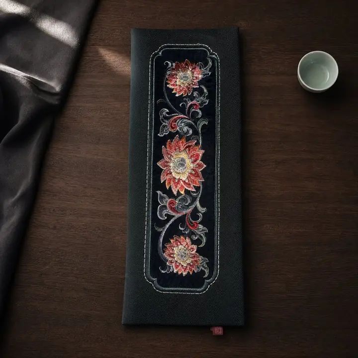 YIPIN Embroidered Tea Textile YPCX-010