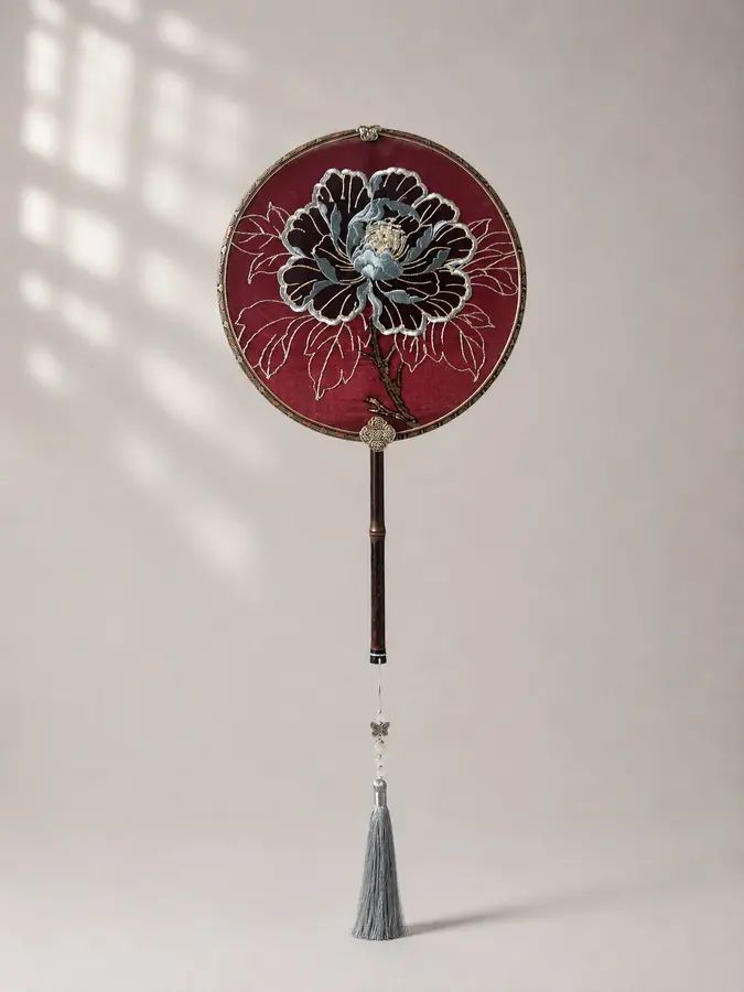 YIPIN Fine Fan | YPLS-009 | Peony Wedding Fan