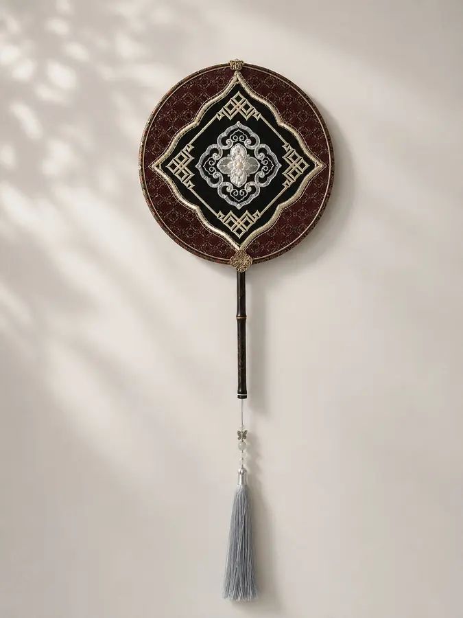 YIPIN Fine Fan | YPLS-011 | Ruyi Persimmon Motif Fan
