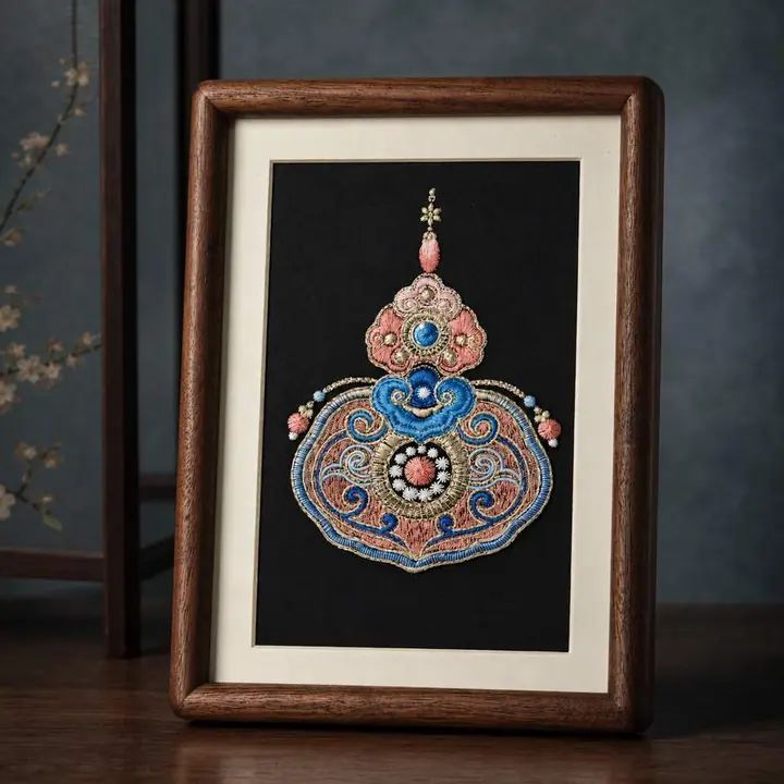 Heritage Embroidered Ornament #ypzx-007-8-2