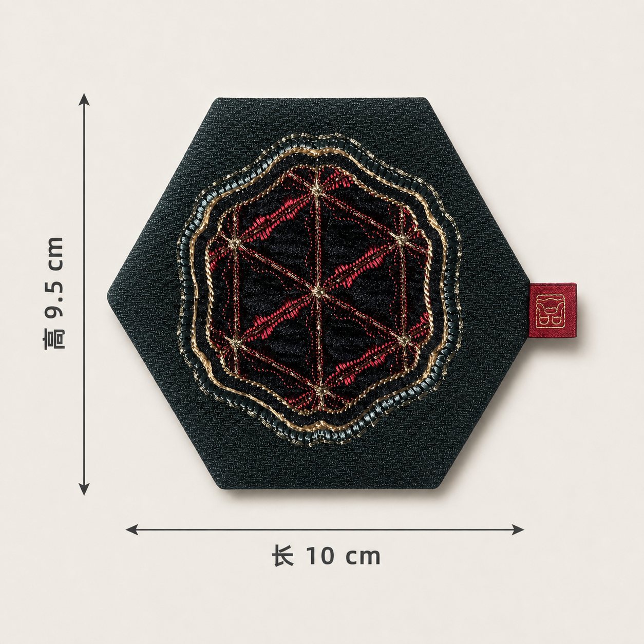 YIPIN Embroidered Tea Textile YPBD-003 detail 2