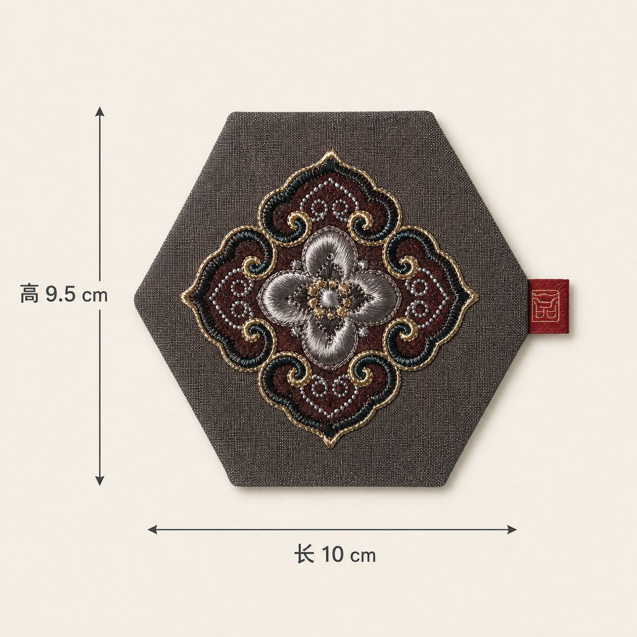 YIPIN Embroidered Tea Textile YPBD-004 detail 2