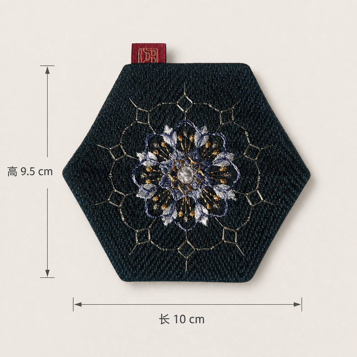 YIPIN Embroidered Tea Textile YPBD-005 detail 2