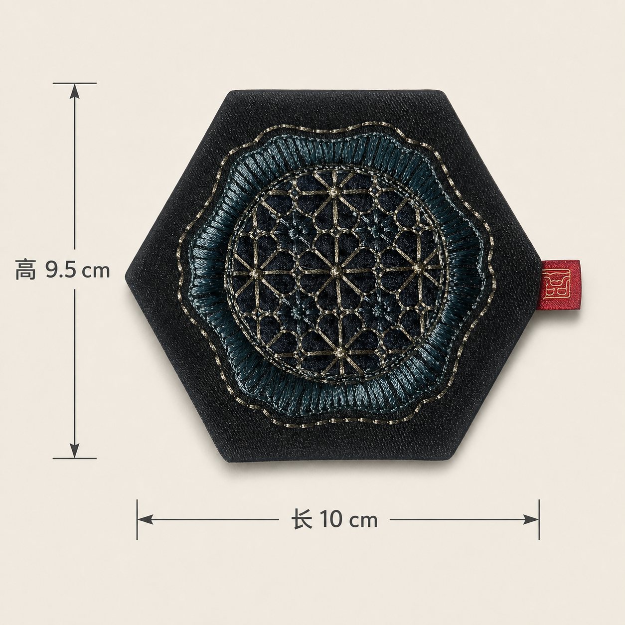 YIPIN Embroidered Tea Textile YPBD-009 detail 2