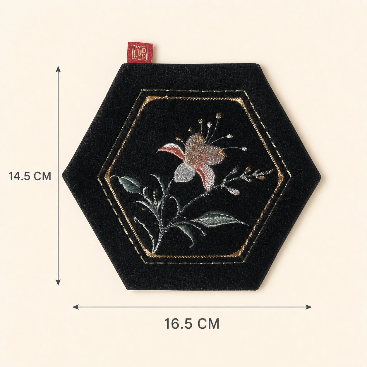 YIPIN Embroidered Tea Textile YPHC-002 detail 2